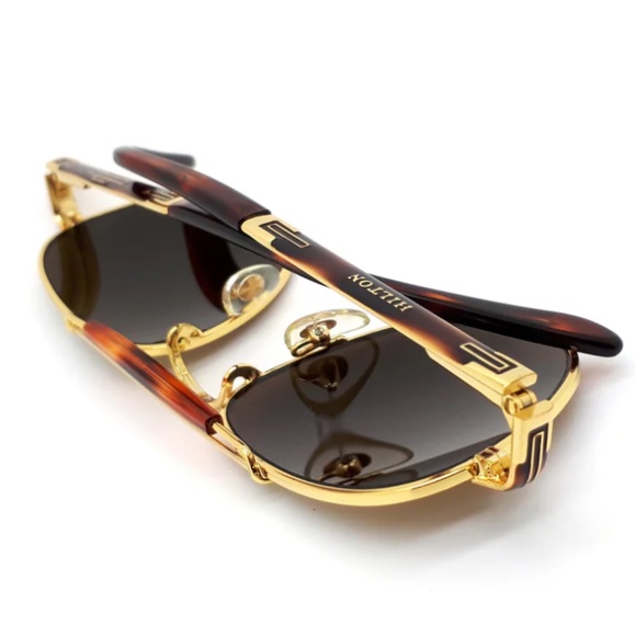 HILTON OLYMPIA Aviator in Gold & Tortoiseshell - 928 C077  display picture 2